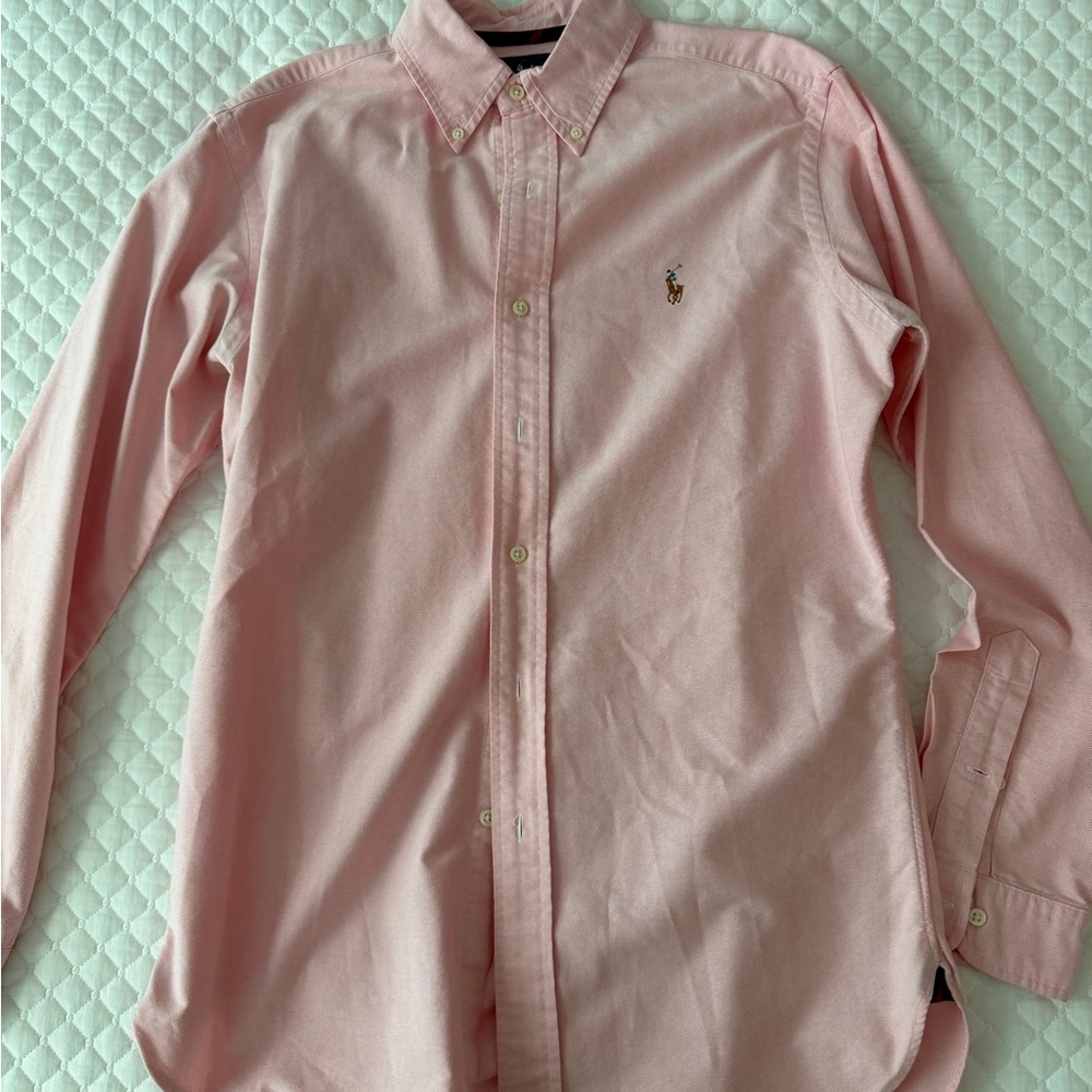 Ralph Lauren Men’s Light Pink Button-Down Oxford Shirt